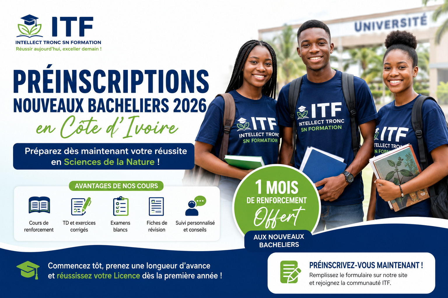 Préinscriptions des nouveaux bacheliers 2026 en Côte d'Ivoire : préparez dès maintenant votre réussite en Sciences de la Nature